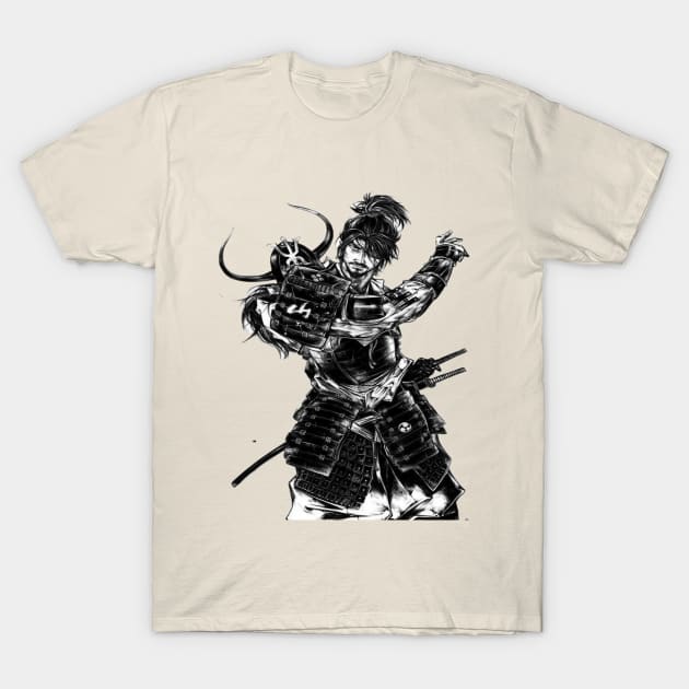 A Samurai Warrior T-Shirt by UrbanBlazeStudio